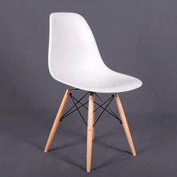 PP Plastic  Dining Chairs with Beech Wood Legs