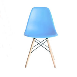 PP Plastic  Dining Chairs with Beech Wood Legs