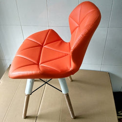 PU Leather Beech Wood legs Chair